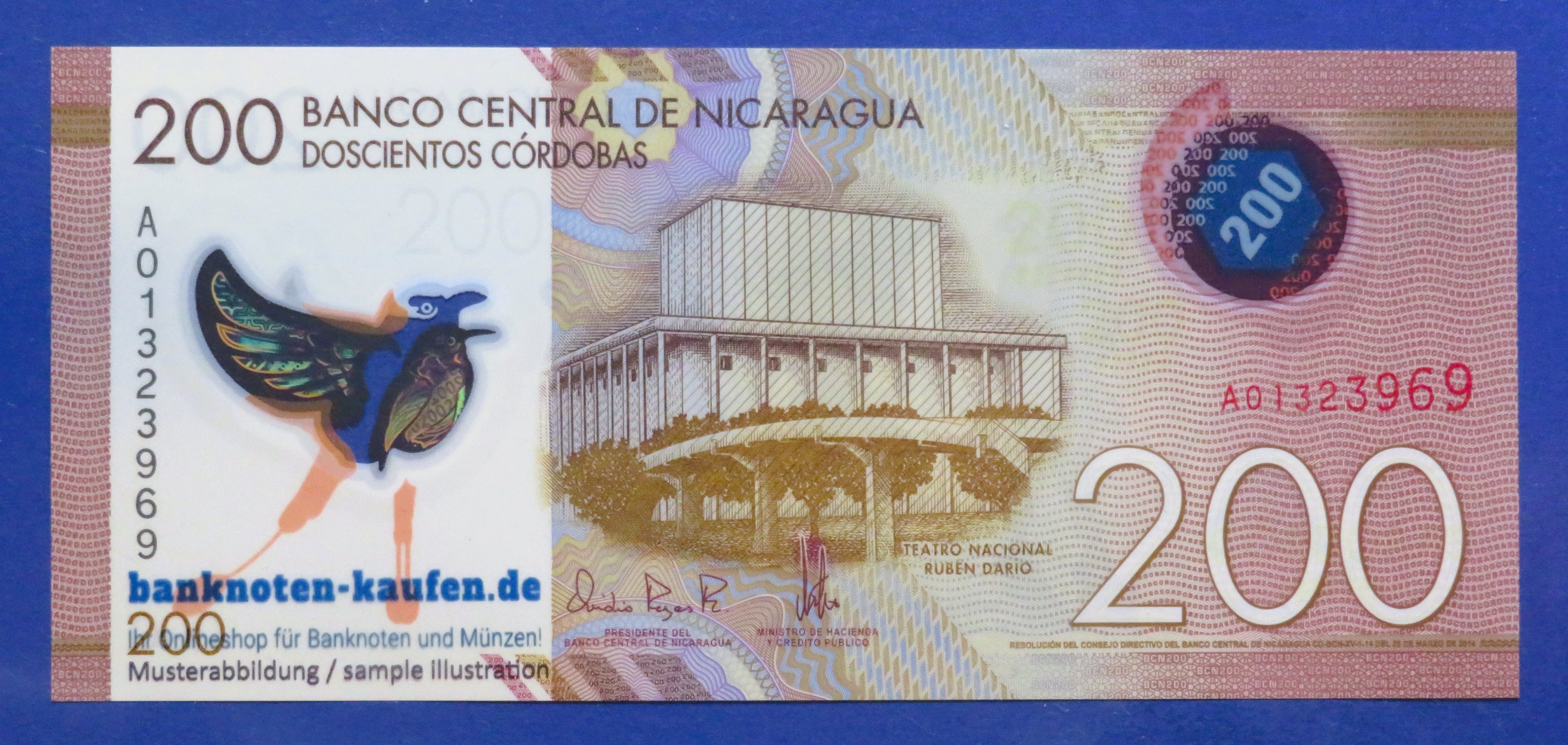 Nicaragua, 200 Cordobas, 2014, uncirculated (UNC), Polymer, P-213