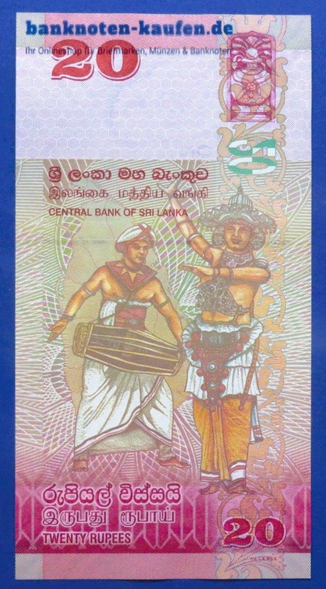 Sri Lanka, 20 Rupien, 2015, kassenfrisch (UNC), P-123c