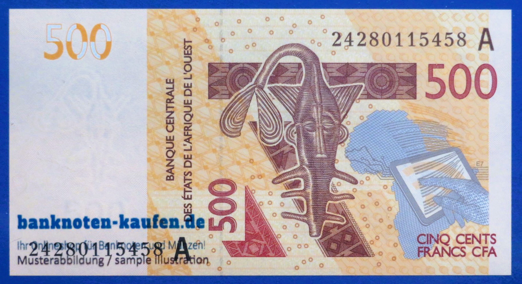 West African States, 500 Francs, 2003, uncirculated (UNC), P-119A