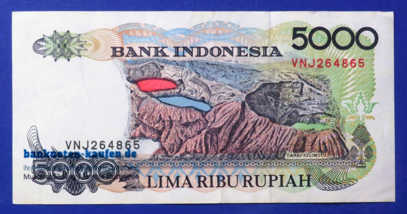 Indonesien, 5.000 Rupiah, 1992, gebraucht (USED / VF+), P-130