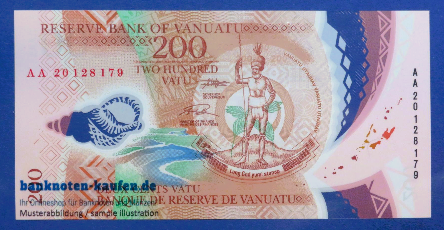Vanuatu, 200 Vatu, 2020ND, uncirculated (UNC), Polymer, P-12b