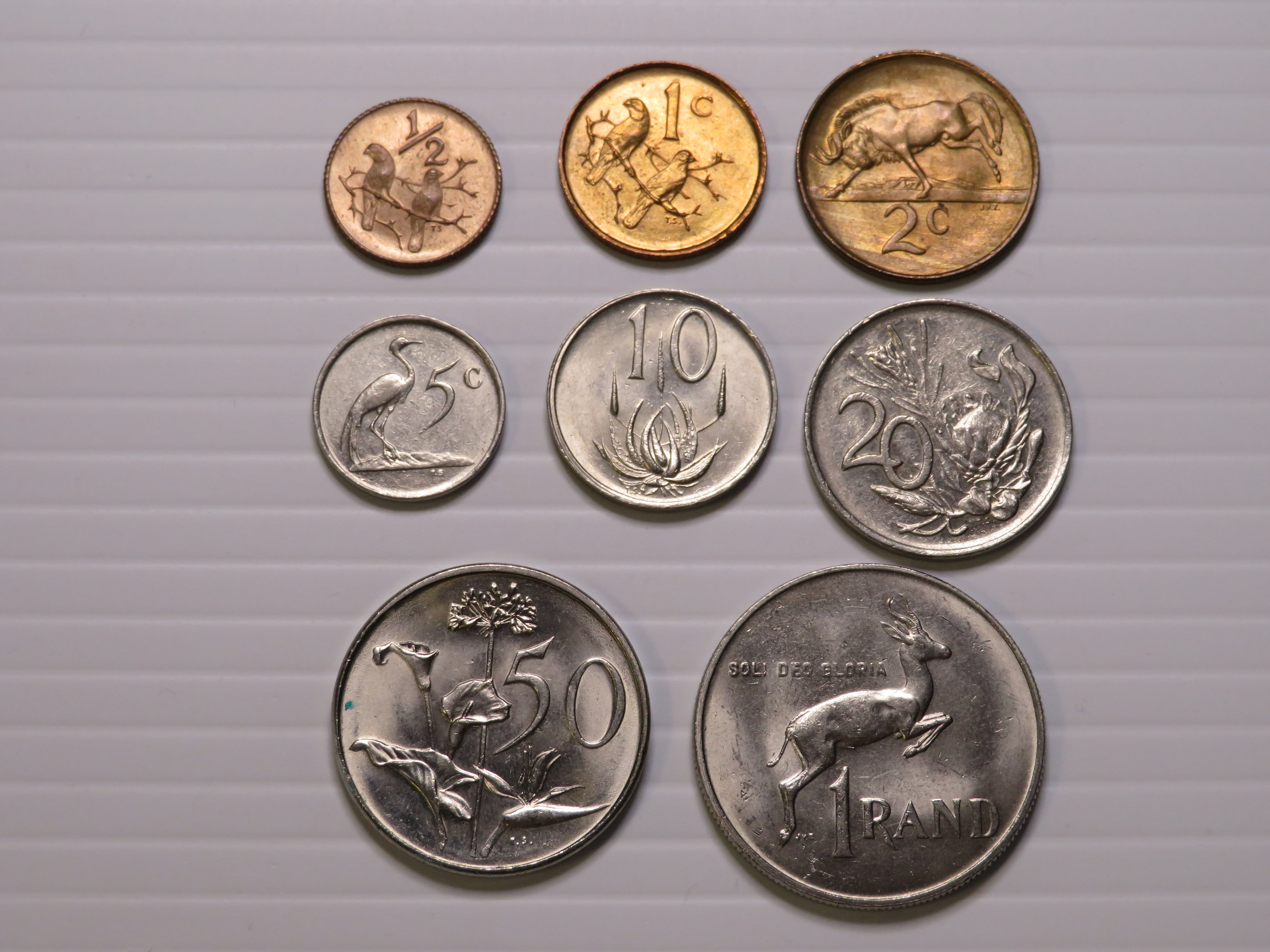 Sout Africa - Coin Set 1970-1990 - USED