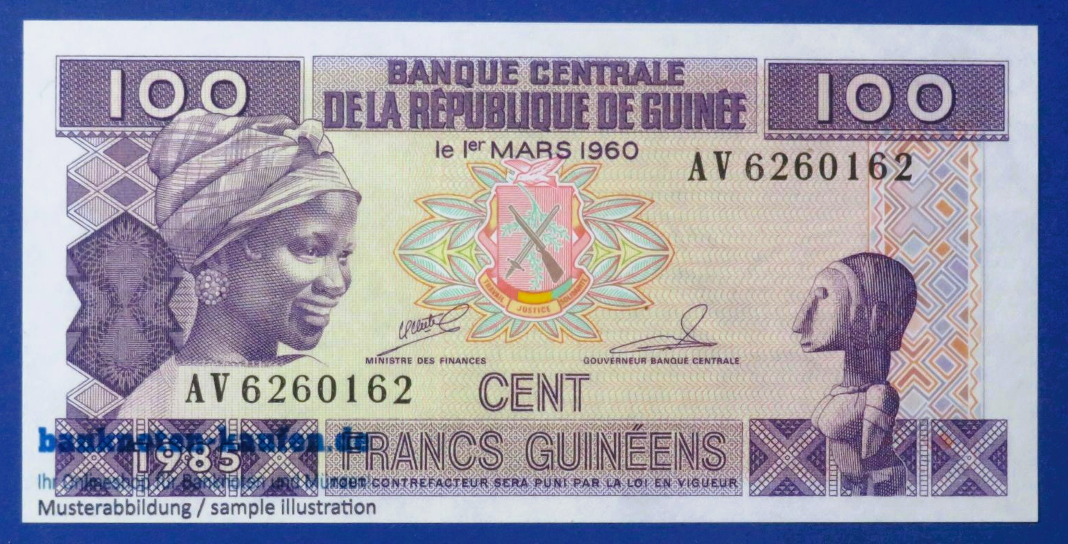 Guinea, 100 Francs, 1985, uncirculated (UNC), P-30