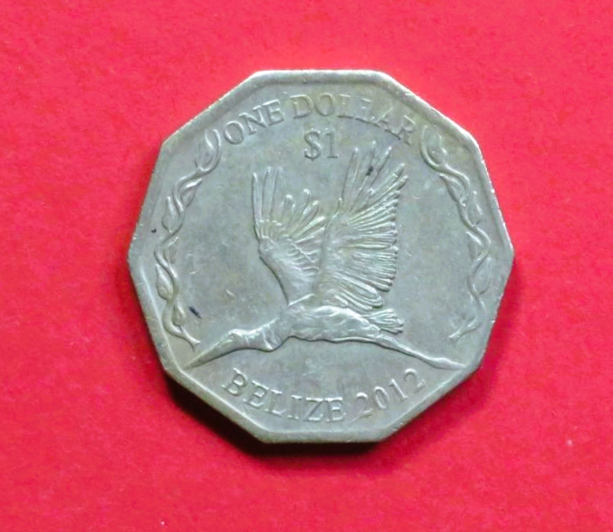 Belize:  1 Dollar, 2012, circulated (used / ss), Commemorative issue