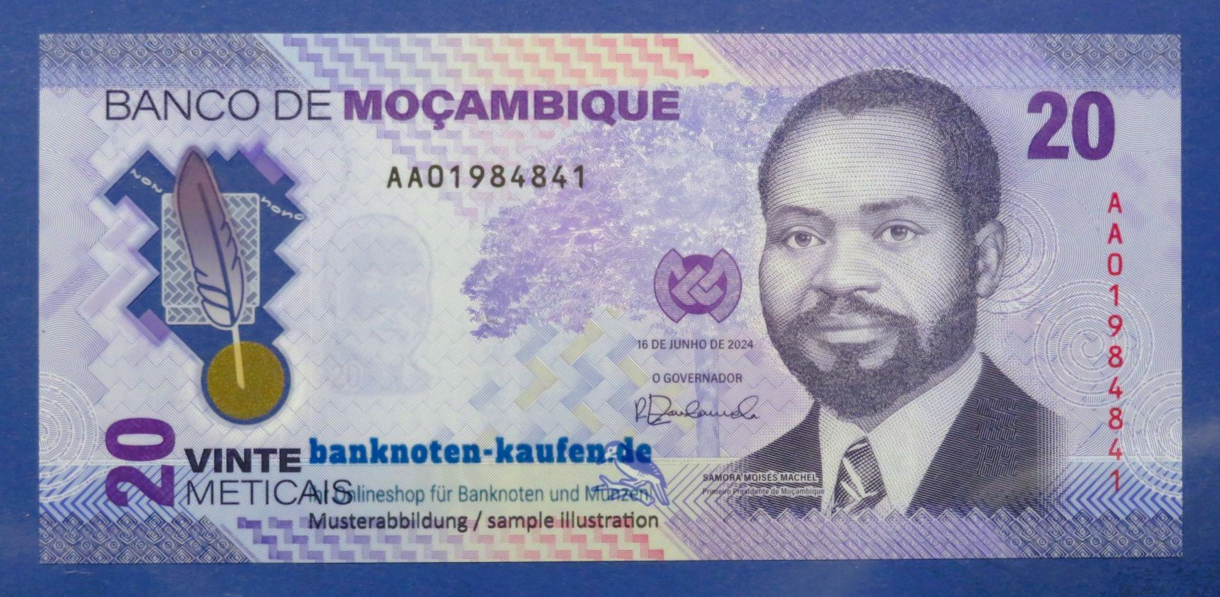 Mosambik, 20 Meticais, 2024, kassenfrisch (UNC), Polymer, P-155a