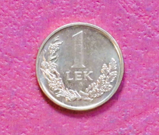 Albanien:  1 Lek, 1996+, gebraucht (USED / ss), #75