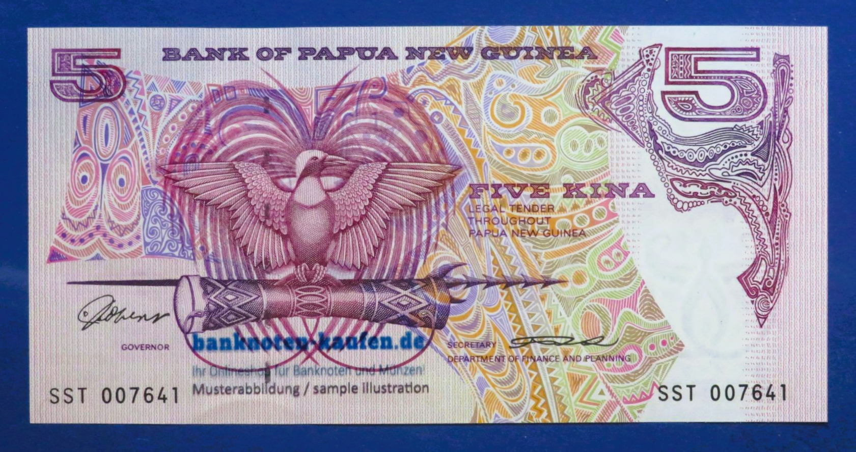 Papua New Guinea, 5 Kina, 1993ND, uncirculated (UNC), P-14a