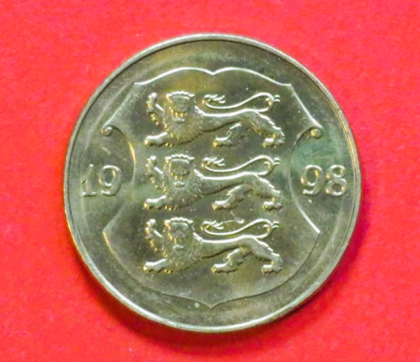 Estland:  1 Kroon, 1998-2006, gebraucht (used / ss-vz), # 26b