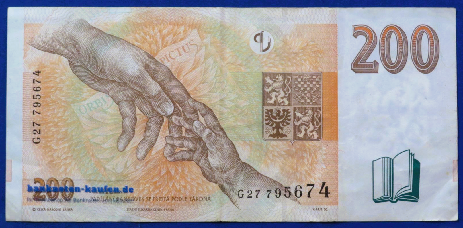 Czech Republic, 200 Korun, 1998,  circulated (USED / VF), P-19b