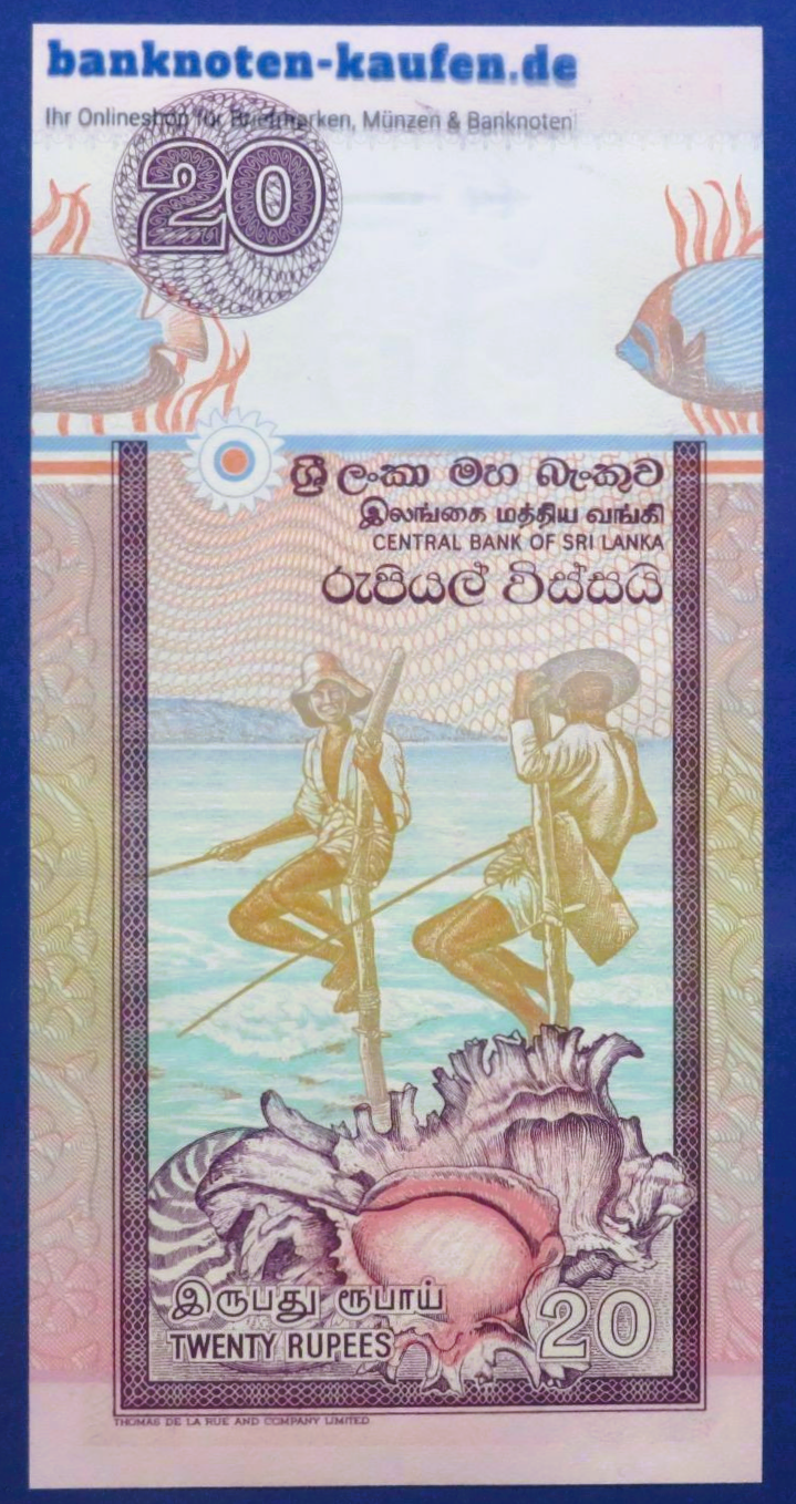 Sri Lanka, 20 Rupien, 1995, kassenfrisch (UNC), P-109a