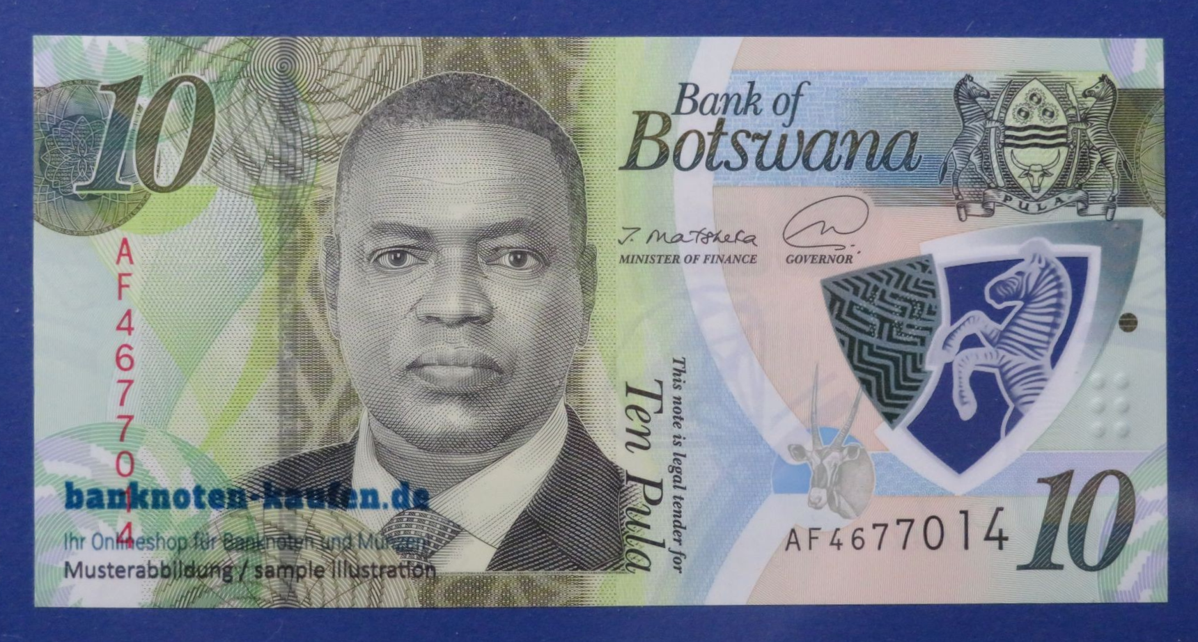 Botswana, 10 Pula, 2020ND, uncirculated (UNC), Polymer