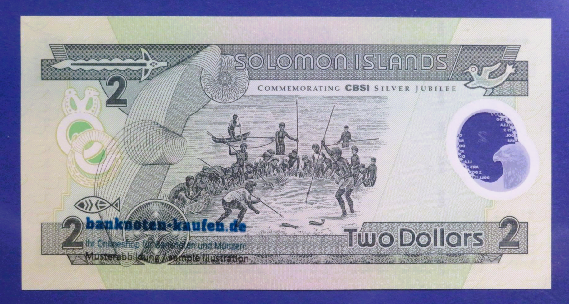 Solomon Island, 2 Dollars, 2001, uncirculated (UNC), Polymer, Commemorative issue, P-23