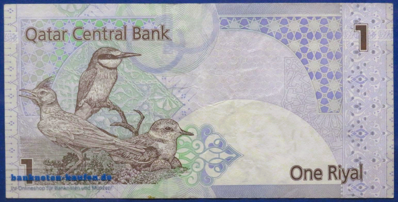 Katar, 1 Riyal, ND (2008-2020), gebraucht (USED / VF), P-28