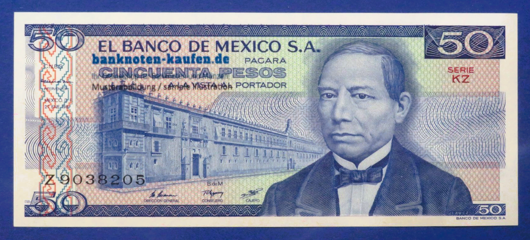 Mexico, 50 Pesos, 1981, about uncirculated (AU), P-73