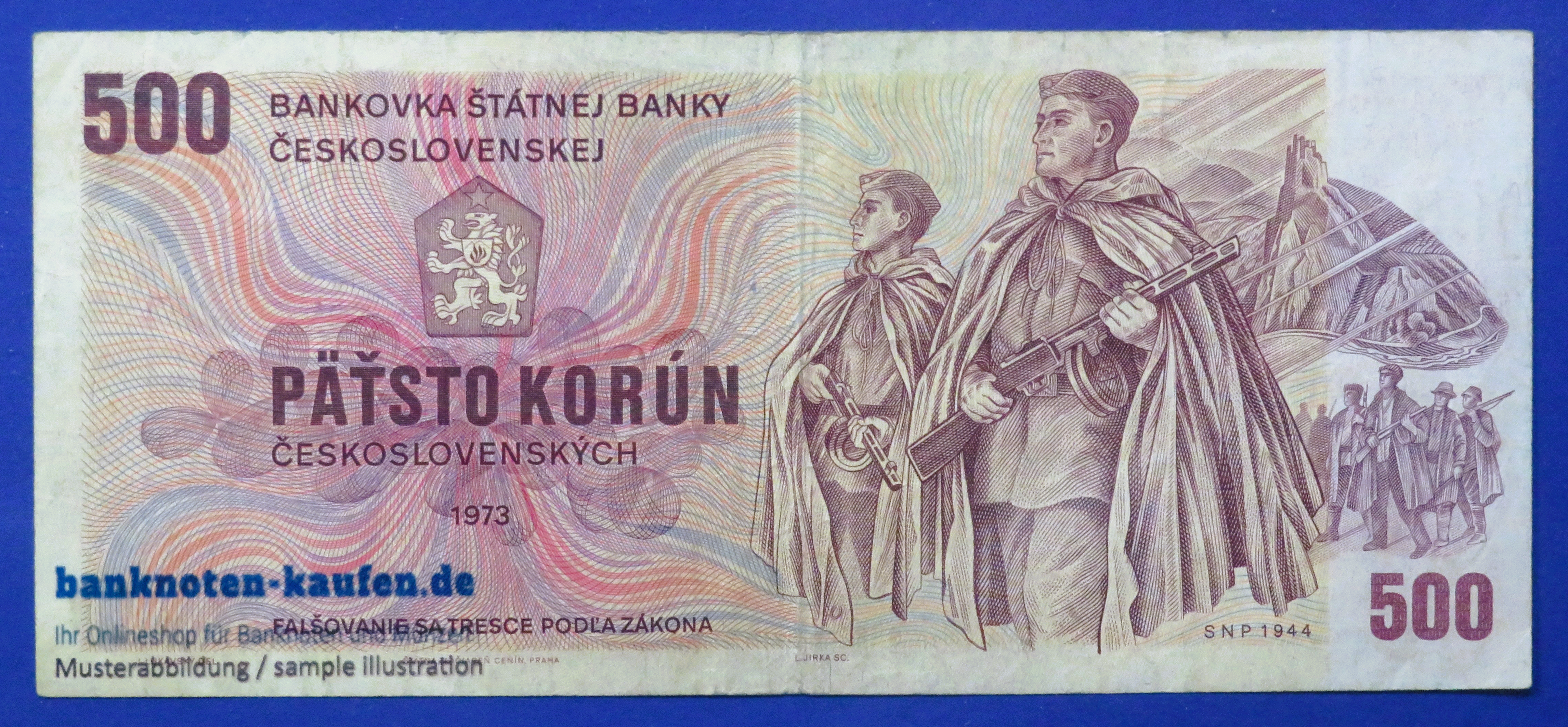 Czechoslovakia, 500 Korun, 1973,  circulated (USED / VF), P-93c