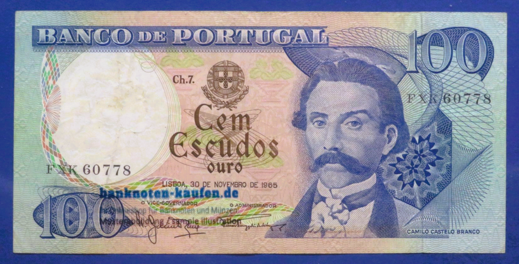 Portugal, 100 Escudos, 1965, gebraucht (USED / VF), P-169a