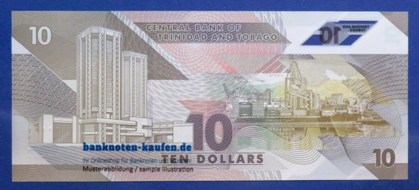 Trinidad und Tobago, 10 Dollars, 2020, kassenfrisch (UNC), Polymer, P-62