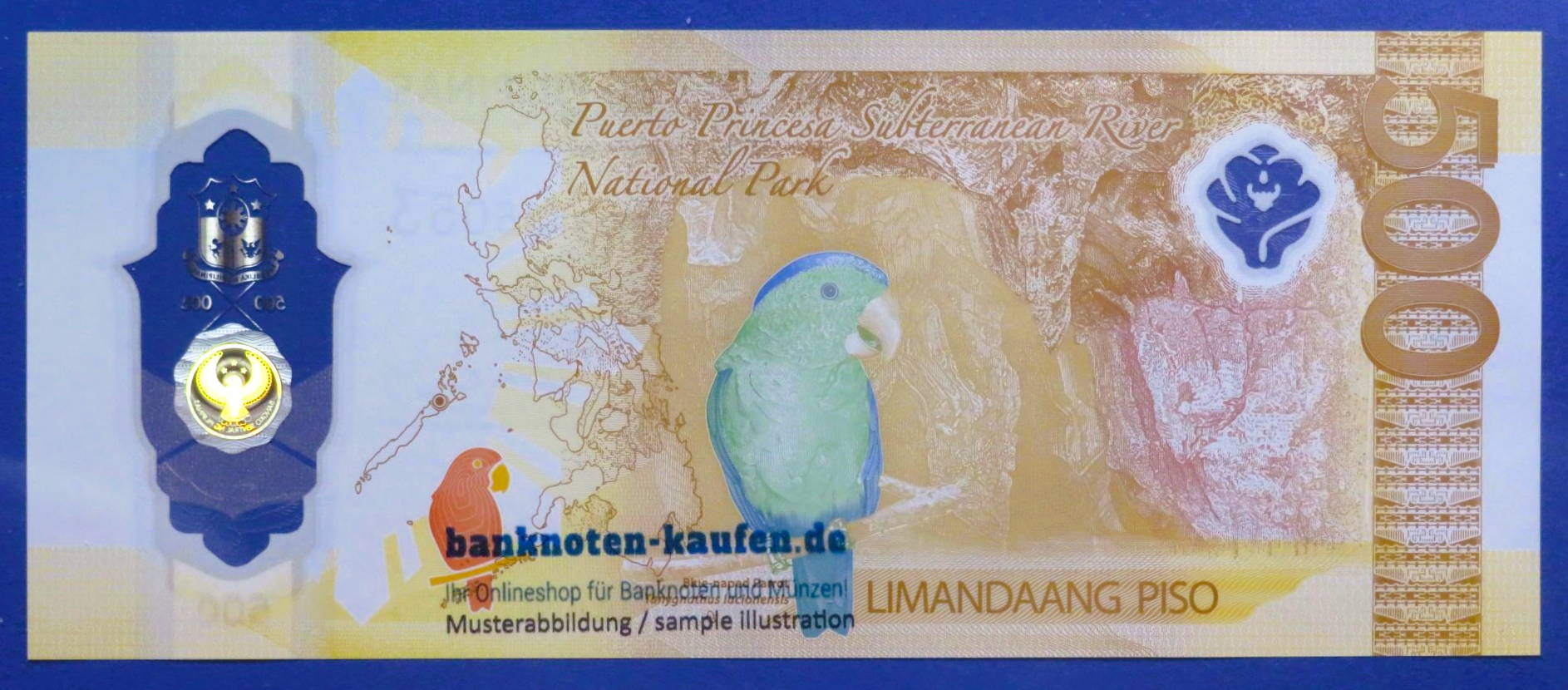 Philippinen, 500 Piso, 2024, kassenfrisch (UNC), Polymer, P-240a