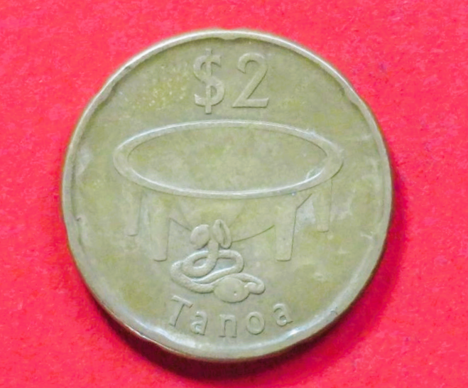 Fidschi: 2 Dollars, 2014+, gebraucht (used / ss-vz), # 202