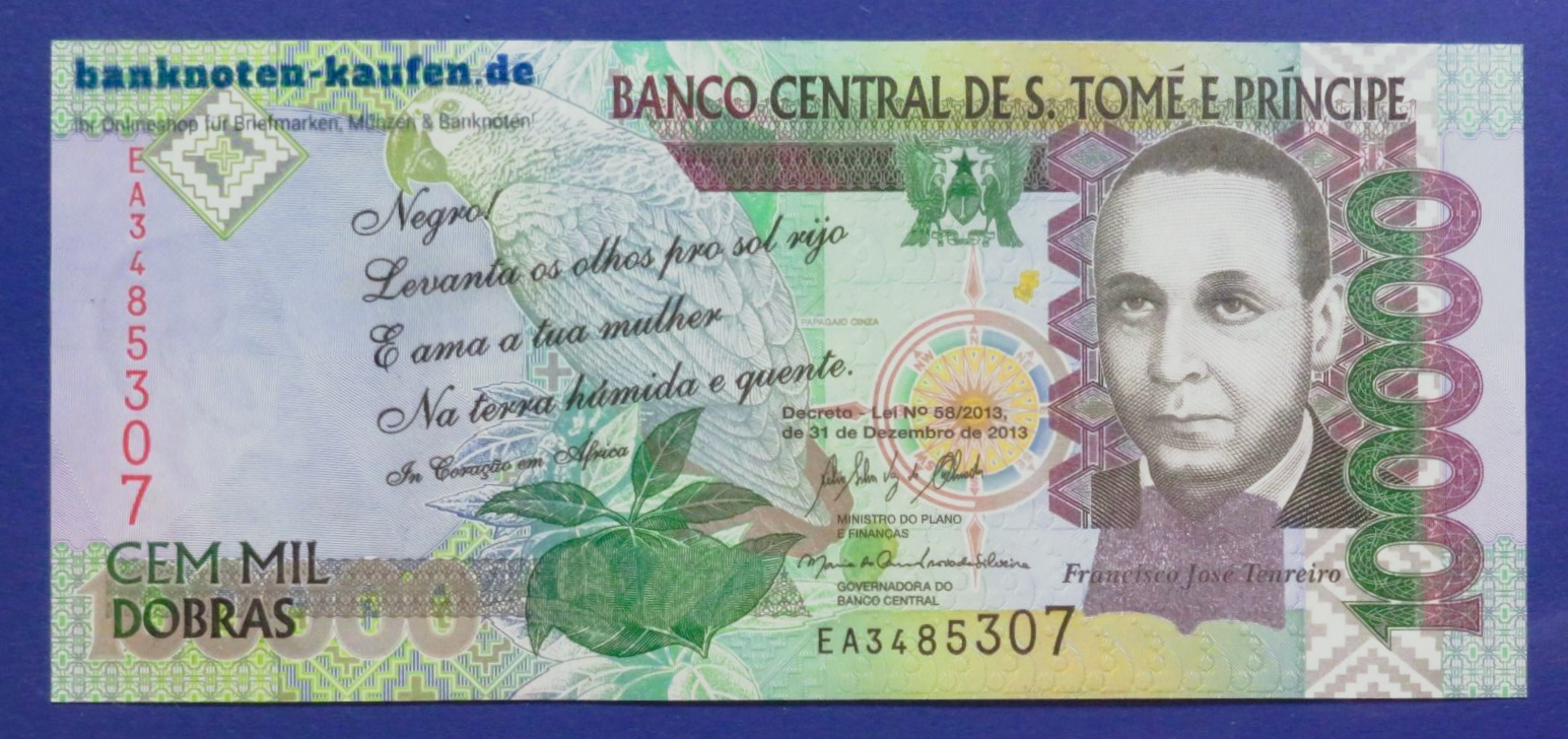 Saint Thomas & Prince - 100,000 Dobras, 2013, uncirculated (UNC), P-69c