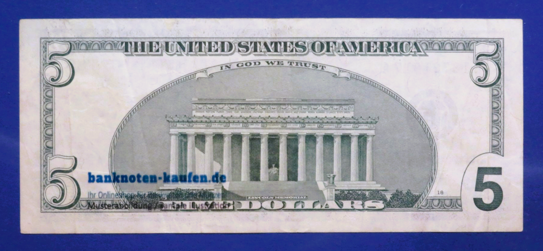 Vereinigte Staaten von Amerika, 5 Dollars, 2003, gebraucht (USED / VF), P-517a