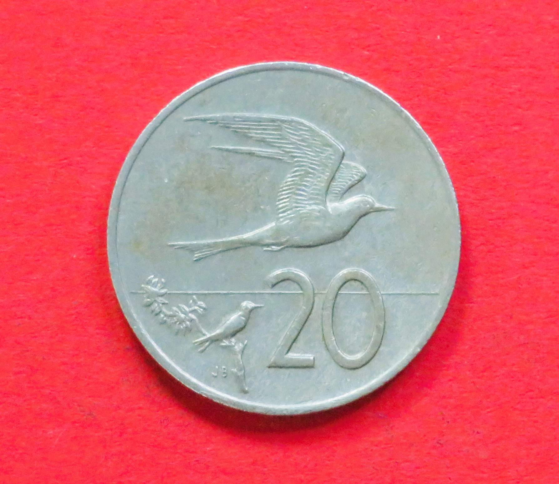 Cook Islands: 20 Cents, 1972-1983, circulated (used / vf), # 6