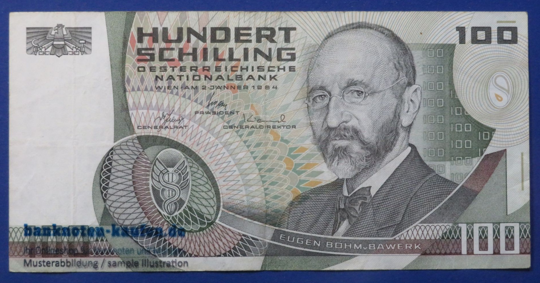 Austria, 100 Schilling, 1984, circulated (USED / VF), P-150