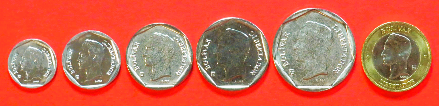 Venezuela, 10/20/50/100/500/1.000 Bolivares, 2000+, unzirkuliert (UNC)