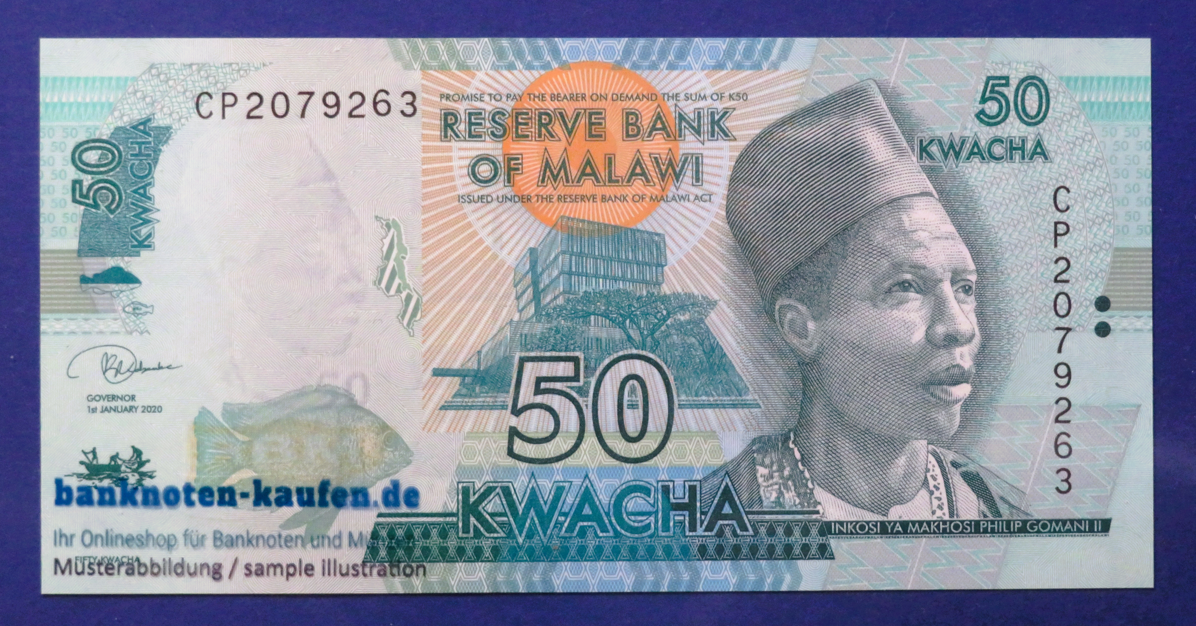 Malawi, 50 Kwacha, 2020, kassenfrisch (UNC), P-64g