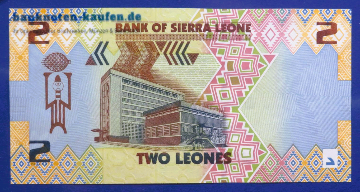 Sierra Leone, 2 Leones, 2022, uncirculated (UNC), P-35a