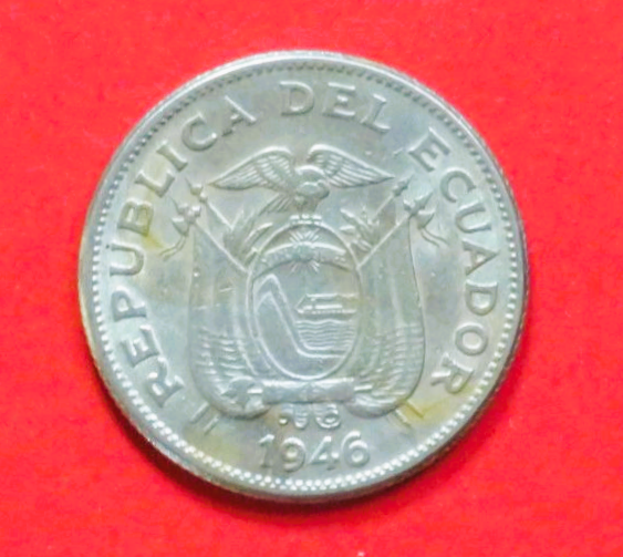 Ecuador: 1 Sucre, 1946, circulated (used / vf), # 72a
