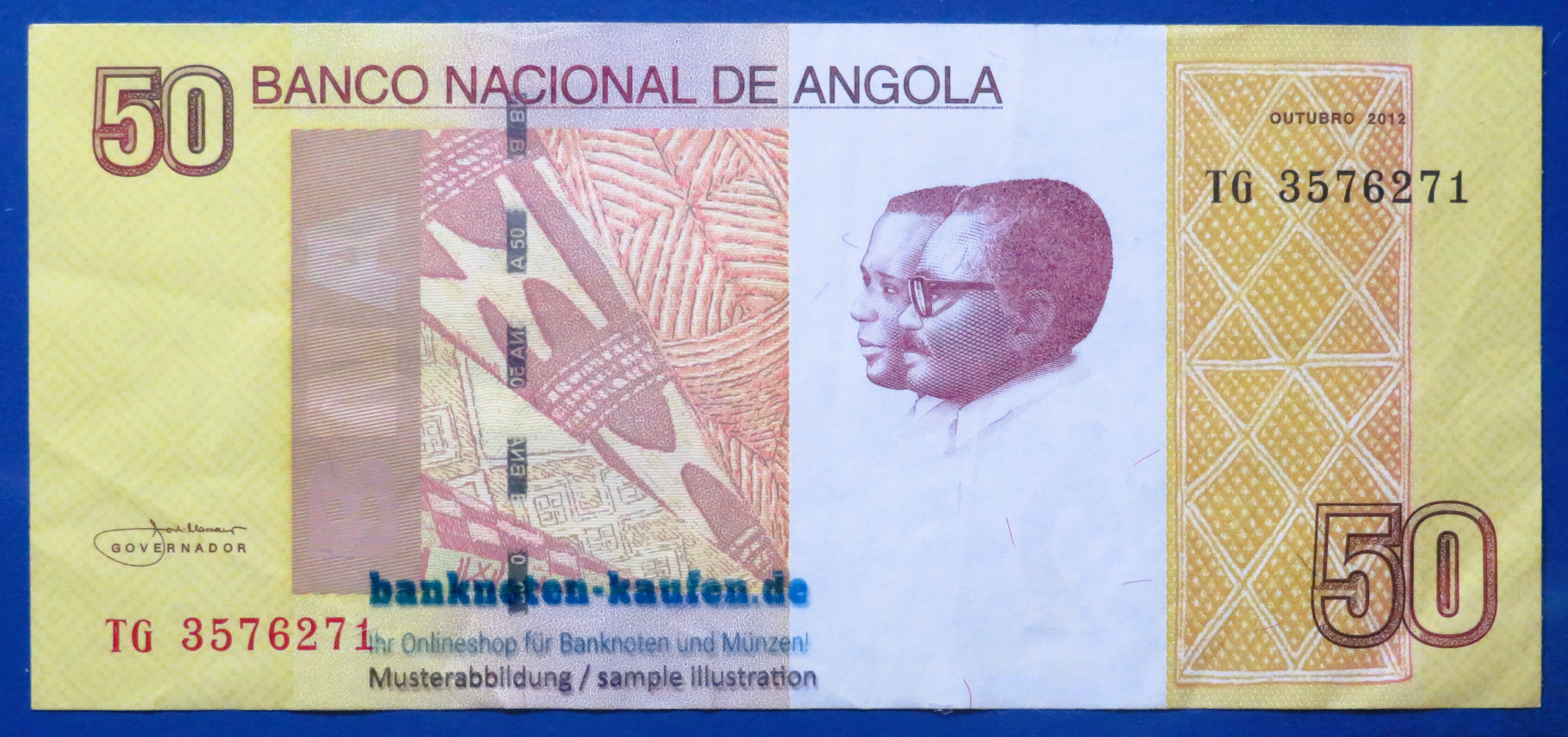 Angola, 50 Kwanzas, 2012, gebraucht (USED / VF+), P-152