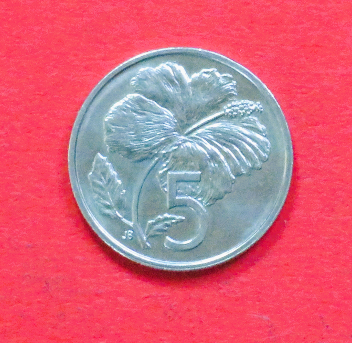 Cook Islands: 5 Cents, 1987-1994, circulated (used / xf), # 52