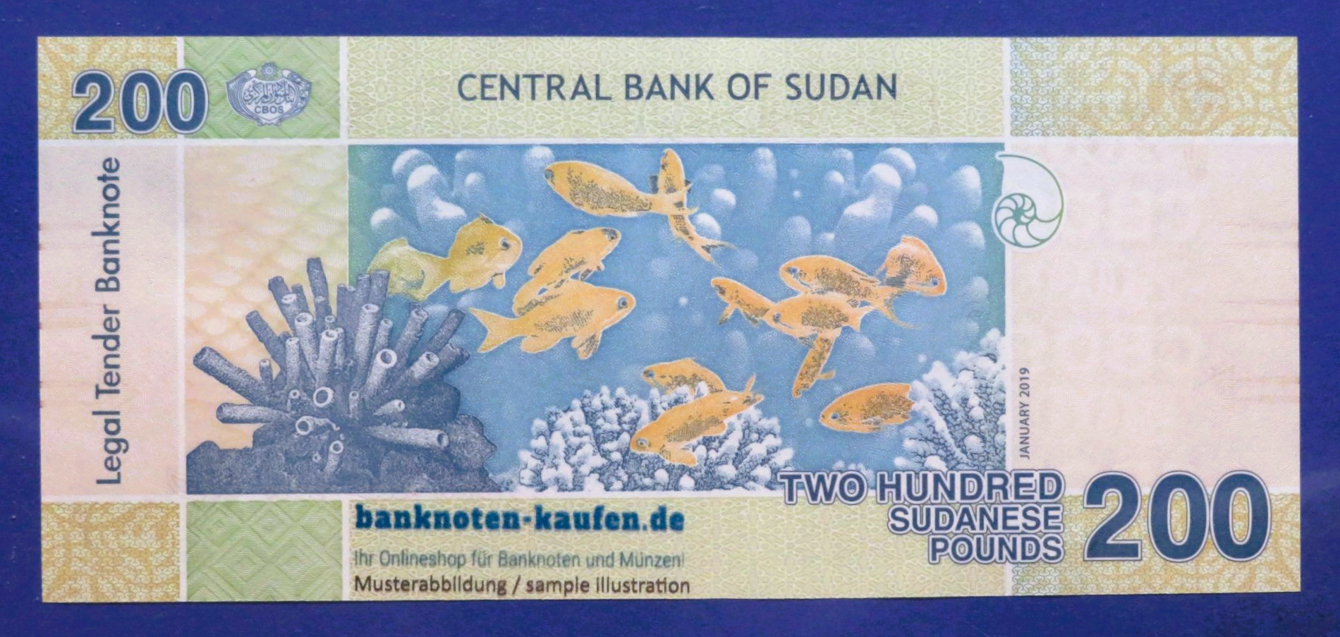 Sudan, 200 Pounds, 2019, uncirculated (UNC), P-78