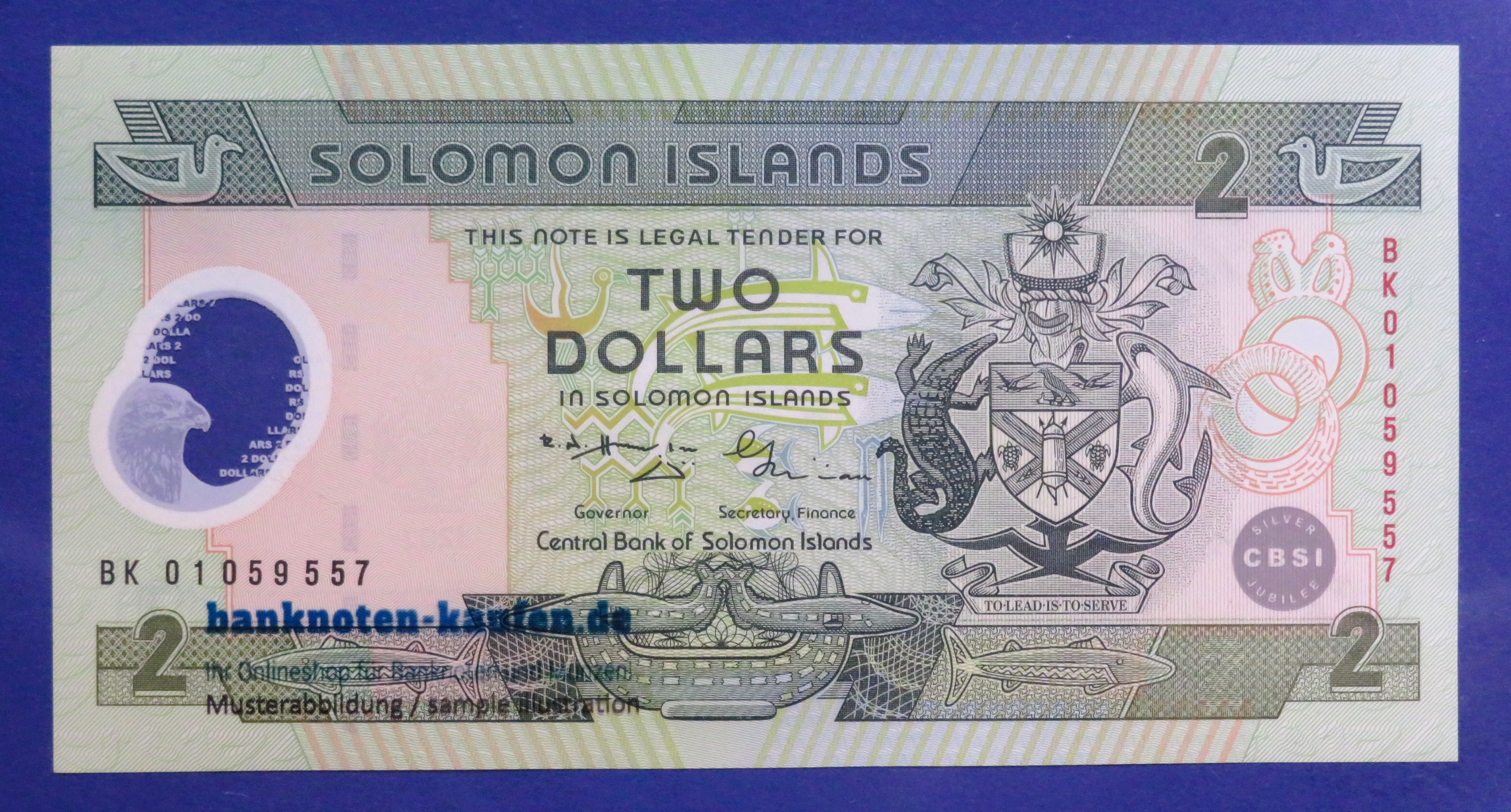 Solomon Island, 2 Dollars, 2001, uncirculated (UNC), Polymer, Commemorative issue, P-23