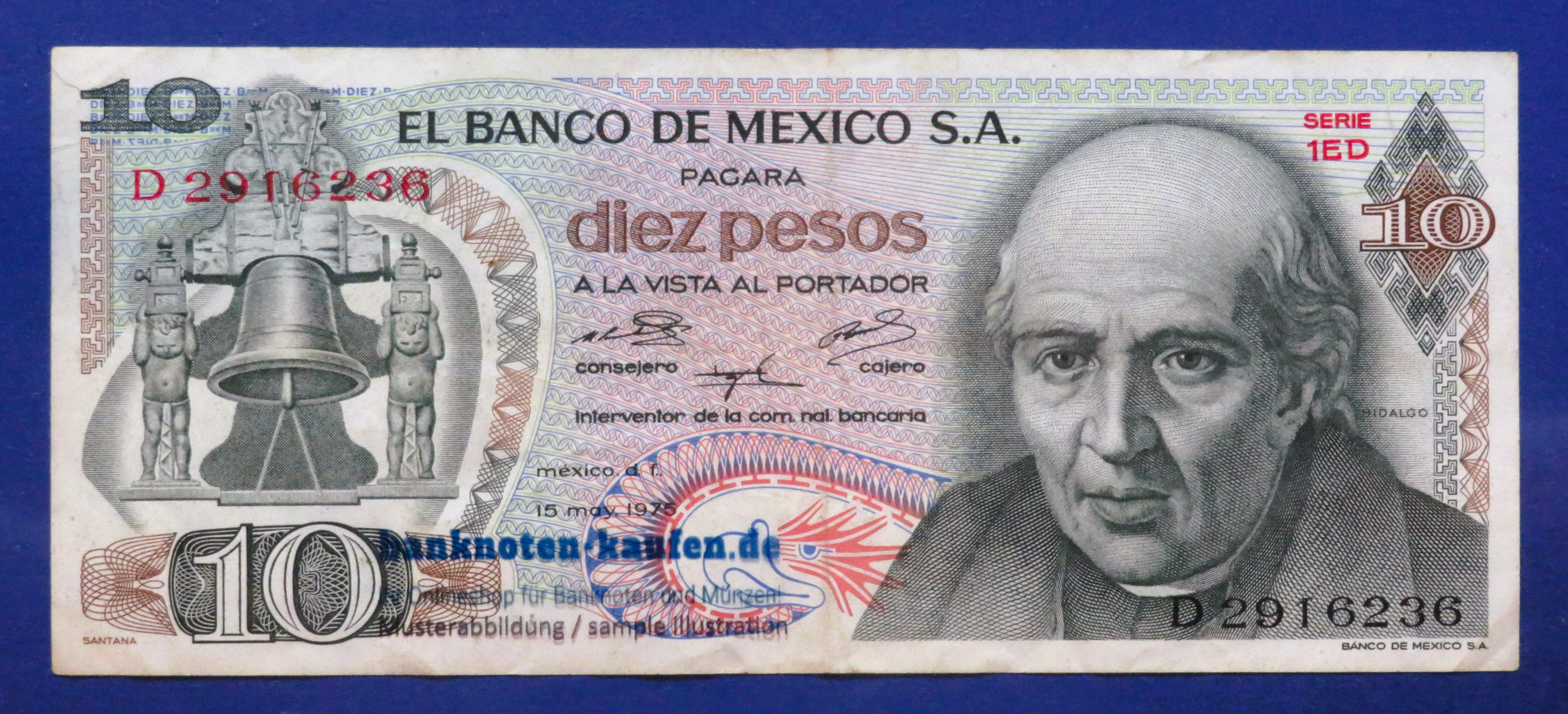 Mexiko, 10 Pesos, 1975, gebraucht (USED / VF), P-63h