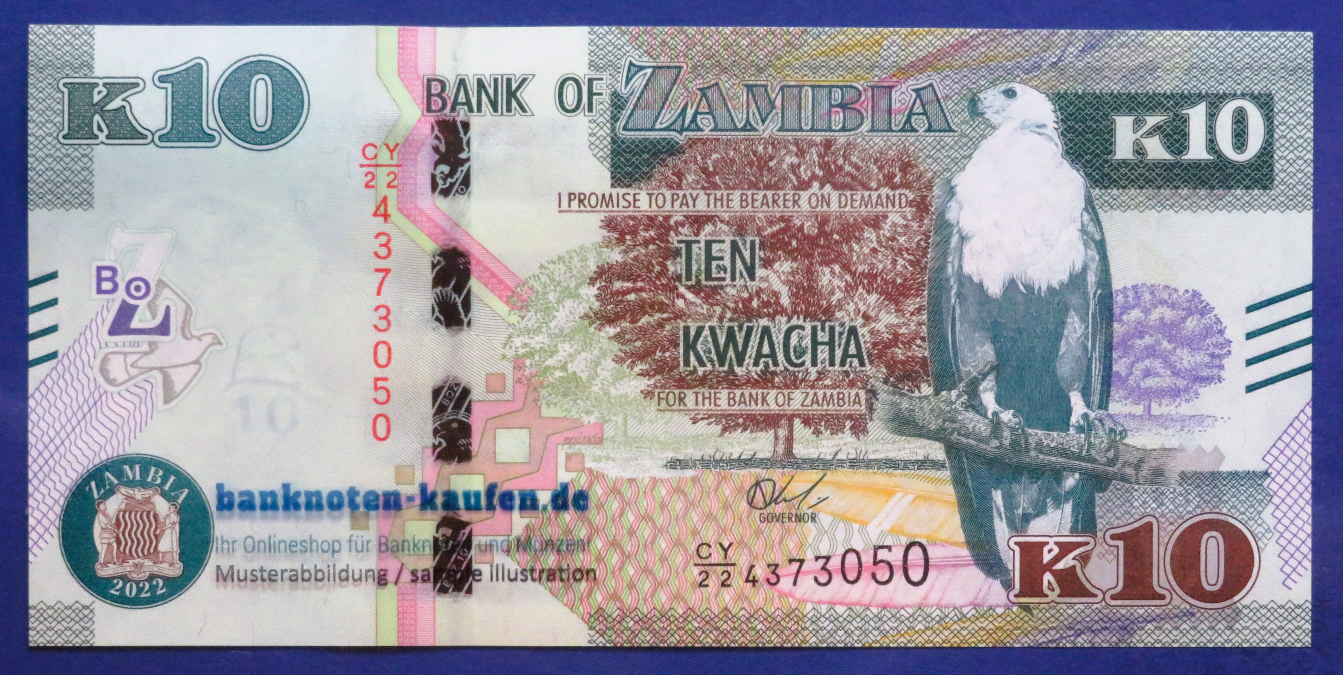 Zambia, 10 Kwacha, 2022, uncirculated (UNC), P-58d