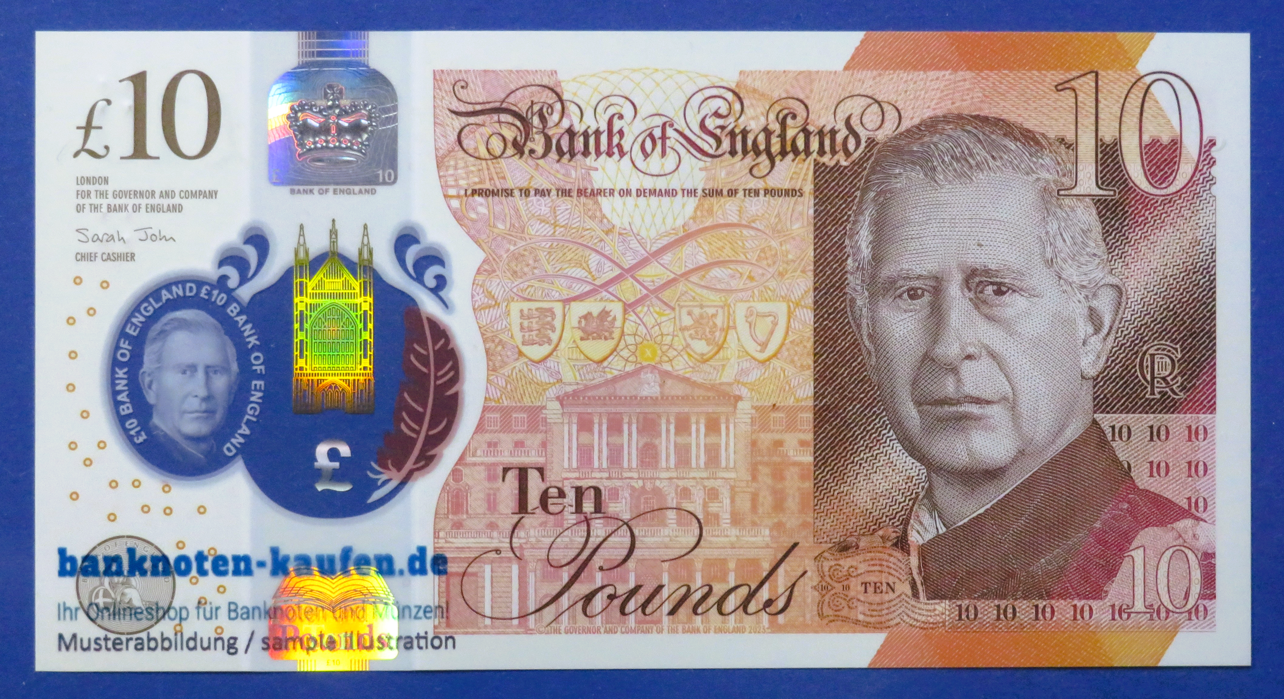 Great Britain, 10 Pounds, 2023, uncirculated (UNC), Polymer, King Charles III