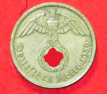 Deutsches Reich: 10 Reichspfennig, 1936-1939, gebraucht (used / ss), # 88