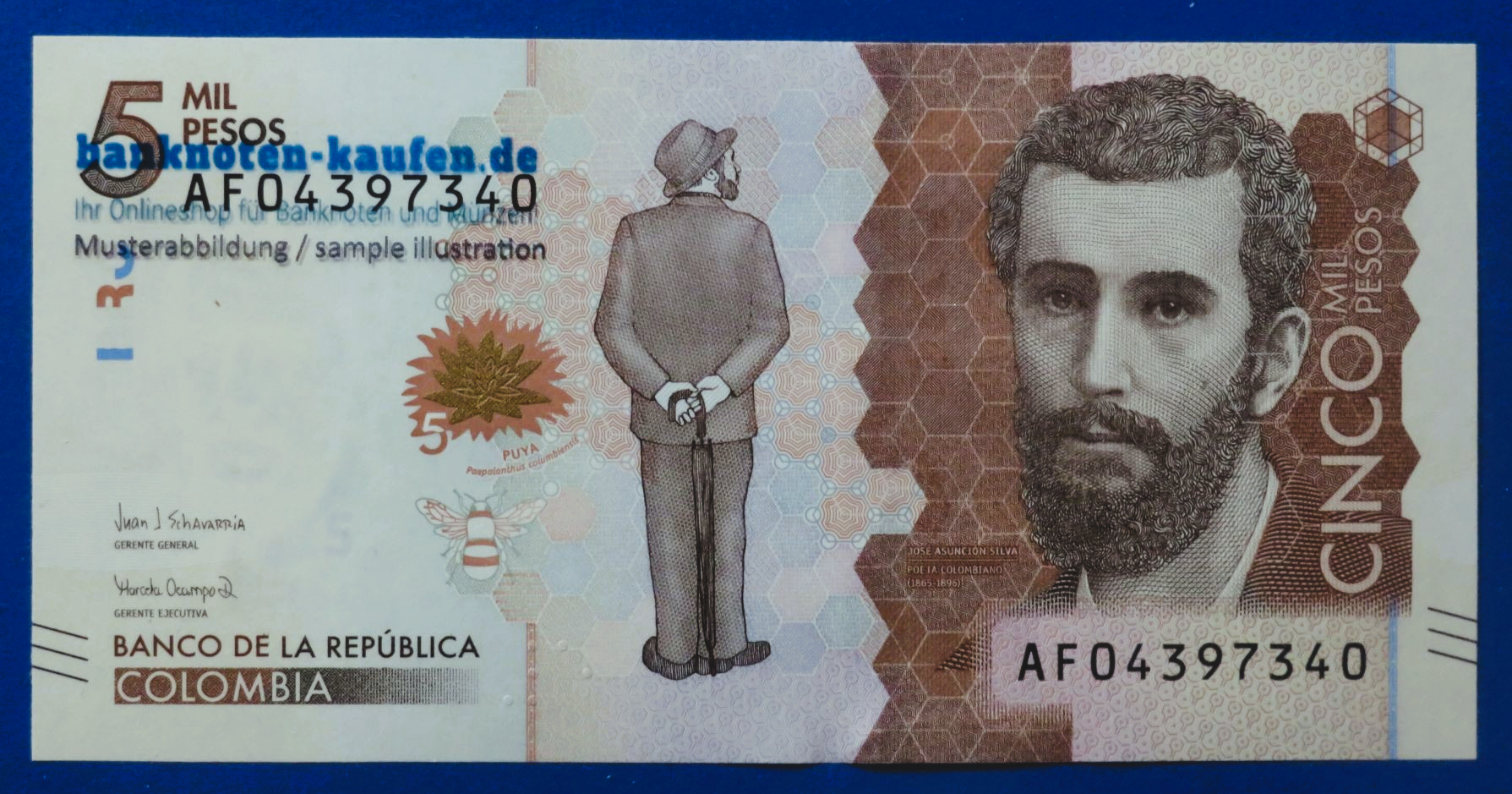 Colombia - 5,000 Pesos, 2018, uncirculated (UNC), P-459