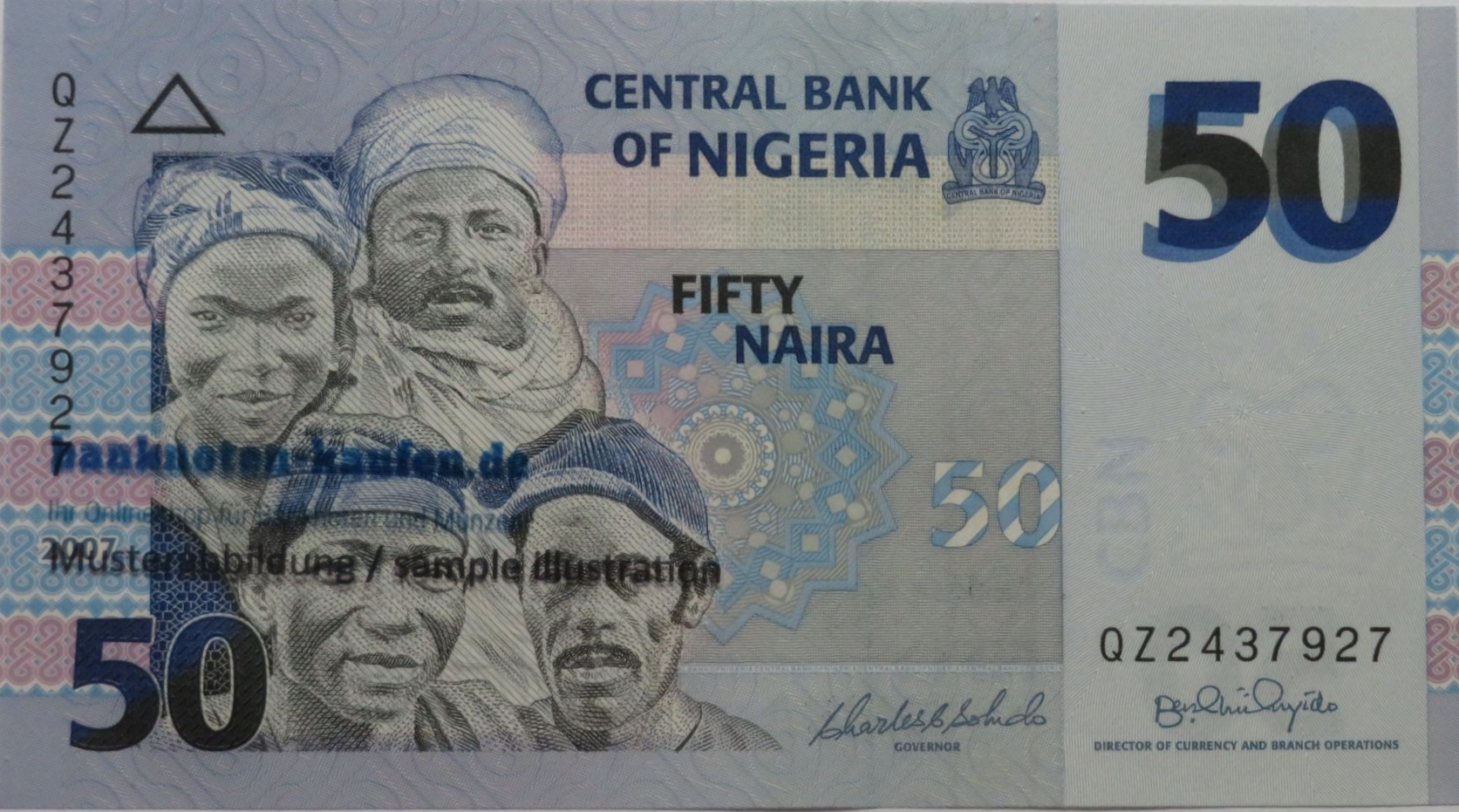 Nigeria, 50 Naira, 2007, almost uncirculated (AU), Paper, P-35b