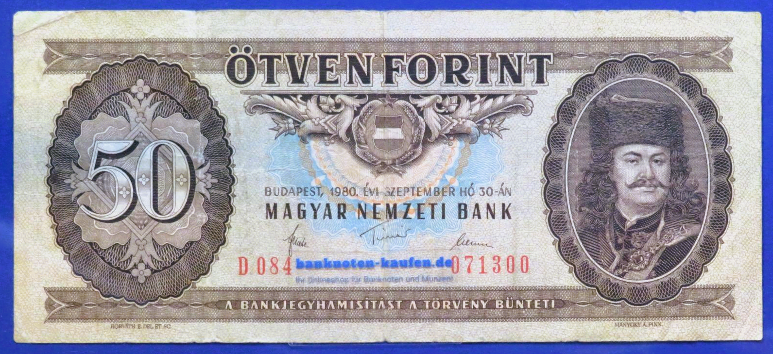 Ungarn, 50 Forint, 1980, gebraucht (USED / F), P-170d