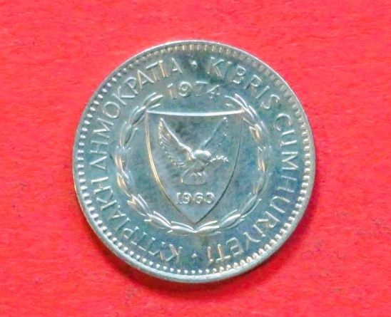 Zypern:  25 Mils, 1963-1982, gebraucht (used / ss-vz), # 40