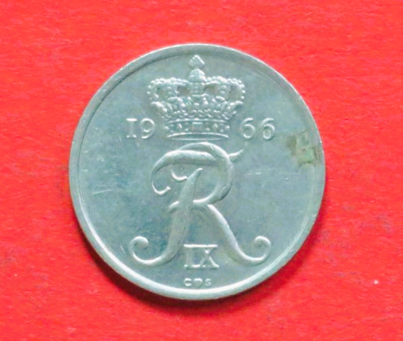 Dänemark:  25 Öre, 1960-1967, gebraucht (used / ss), # 69