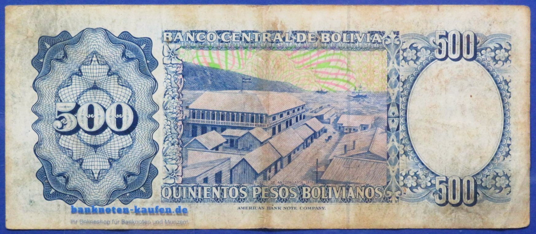 Bolivien, 500 Pesos Bolivianos, D. 1981, gebraucht (USED / F), P-165
