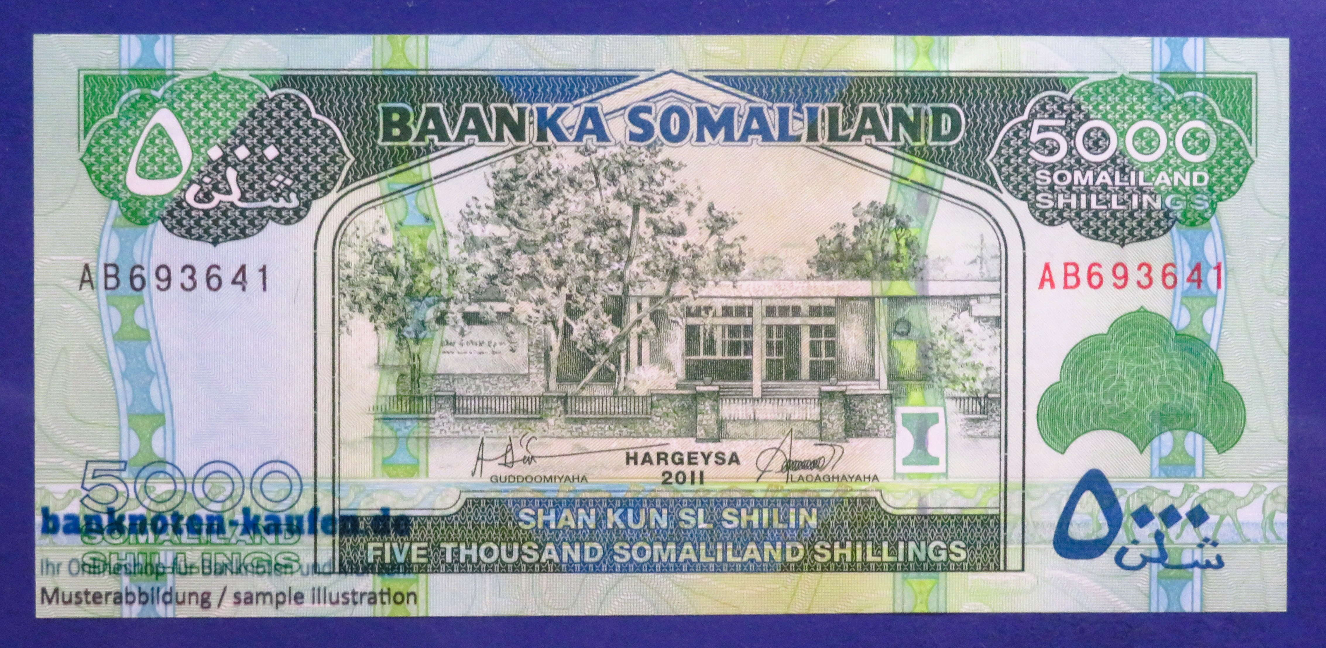 Somaliland - 5,000 Shillings, 2011, uncirculated (UNC), P-21a