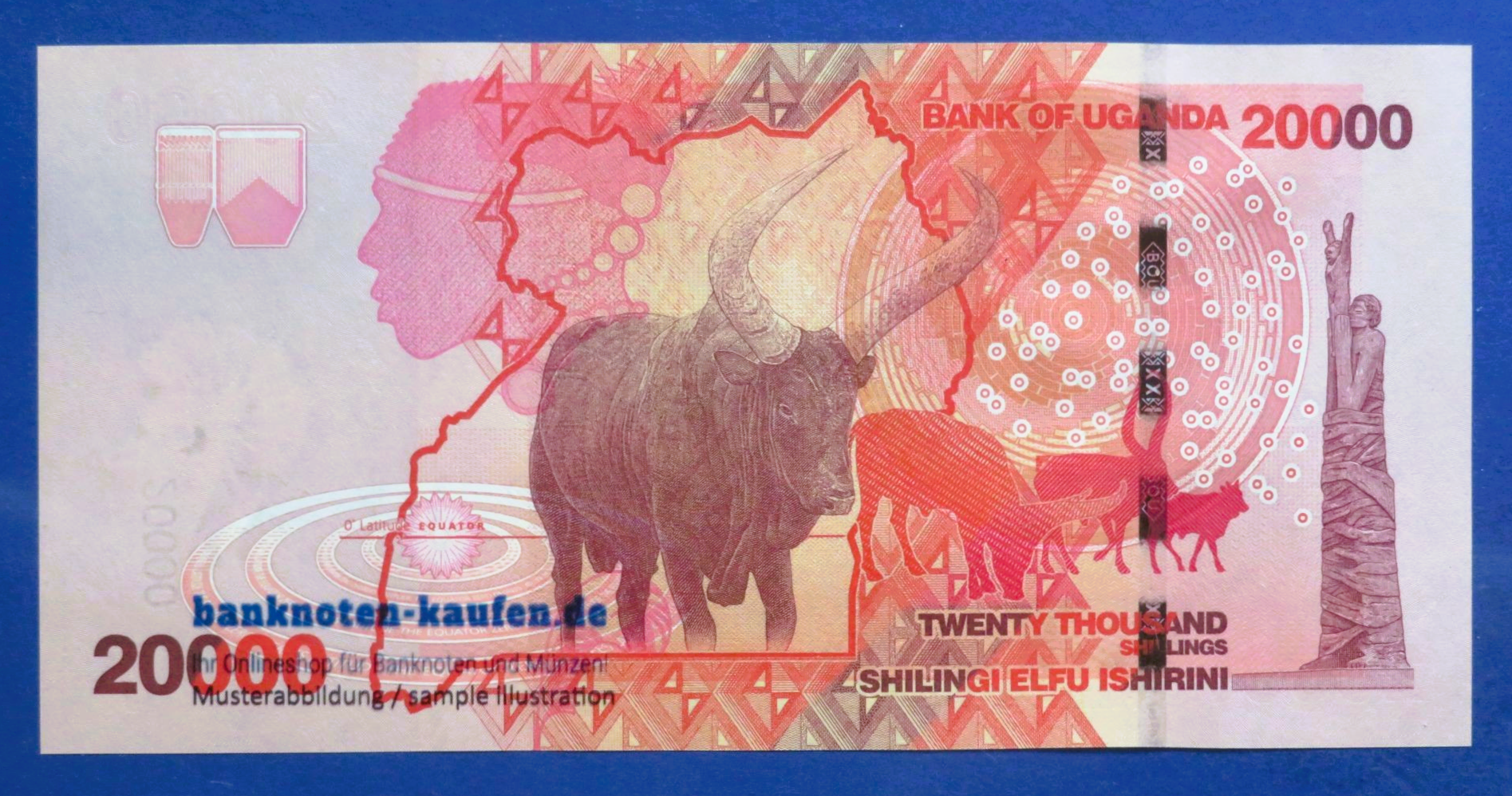 Uganda - 20,000 Shillings, 2021, uncirculated (UNC), P-53f
