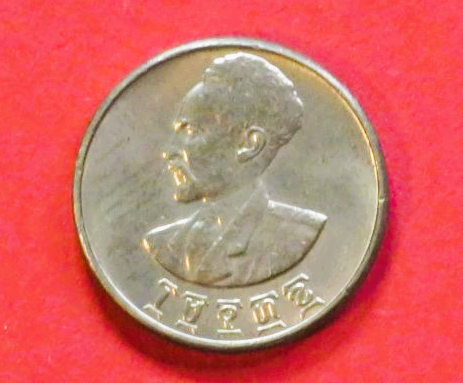 Äthiopien: 1 Santeem, 1944, gebraucht (used / vz), # 28