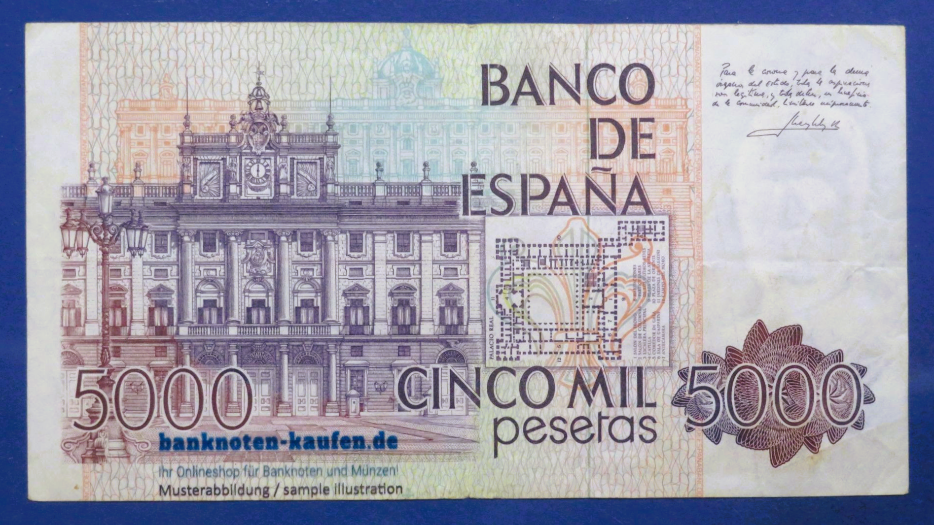 Spanien, 5.000 Pesetas, 1979, gebraucht (USED / VF), P-160