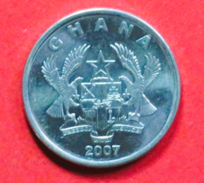 Ghana: 10 Pesewas, 2007+, gebraucht (used / ss-vz), # 38